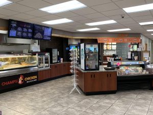 Deli and A&W section of Cenex